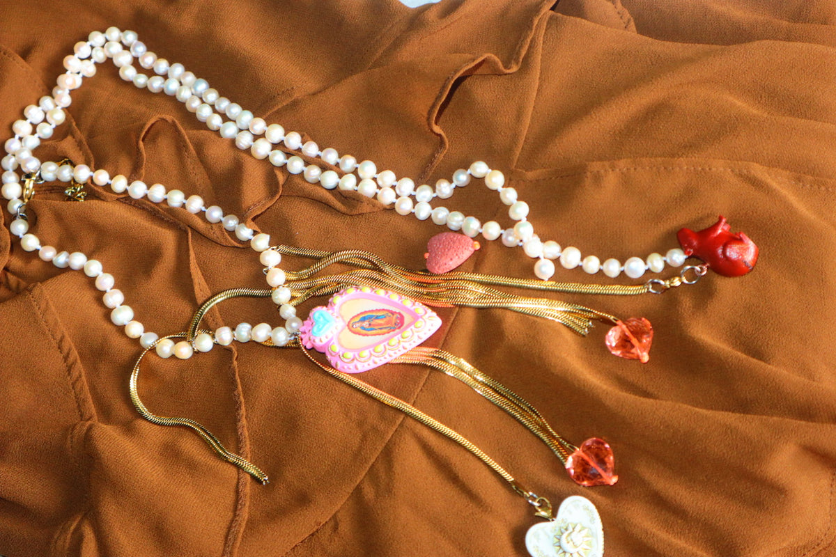 COLLAR PERLAS VIRGEN DE GUADALUPE