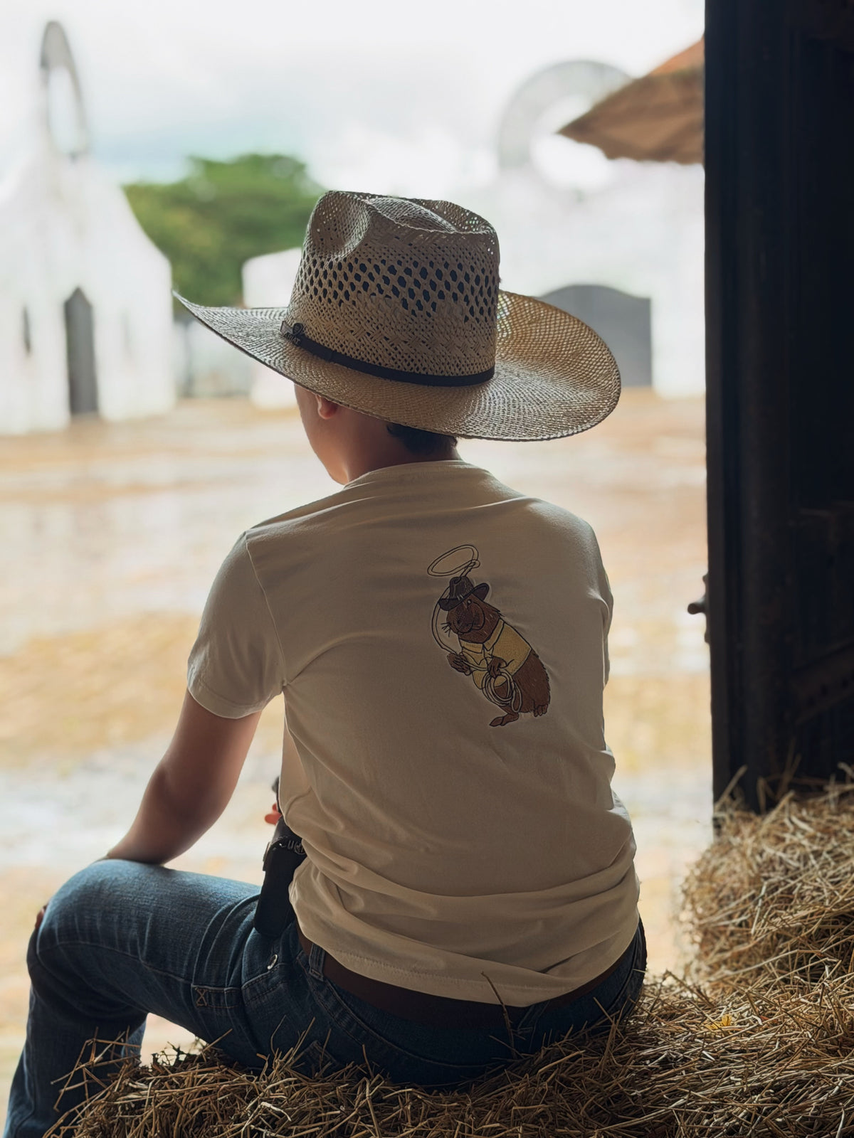 KIDS CAMISETA MARFIL LAZO