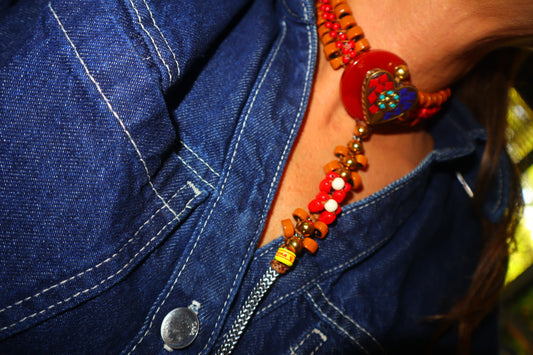 COLLAR CORAZÓN ÉTNICO