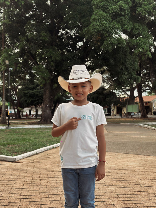 KIDS CAMISETA MARFIL LAZO