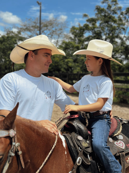 CAMISETA BLANCA MI CABALLO Y YO