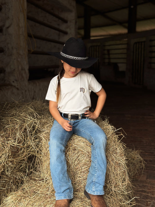 KIDS CAMISETA MARFIL LAZO