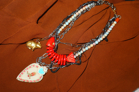 COLLAR EL PESCADO ROJO