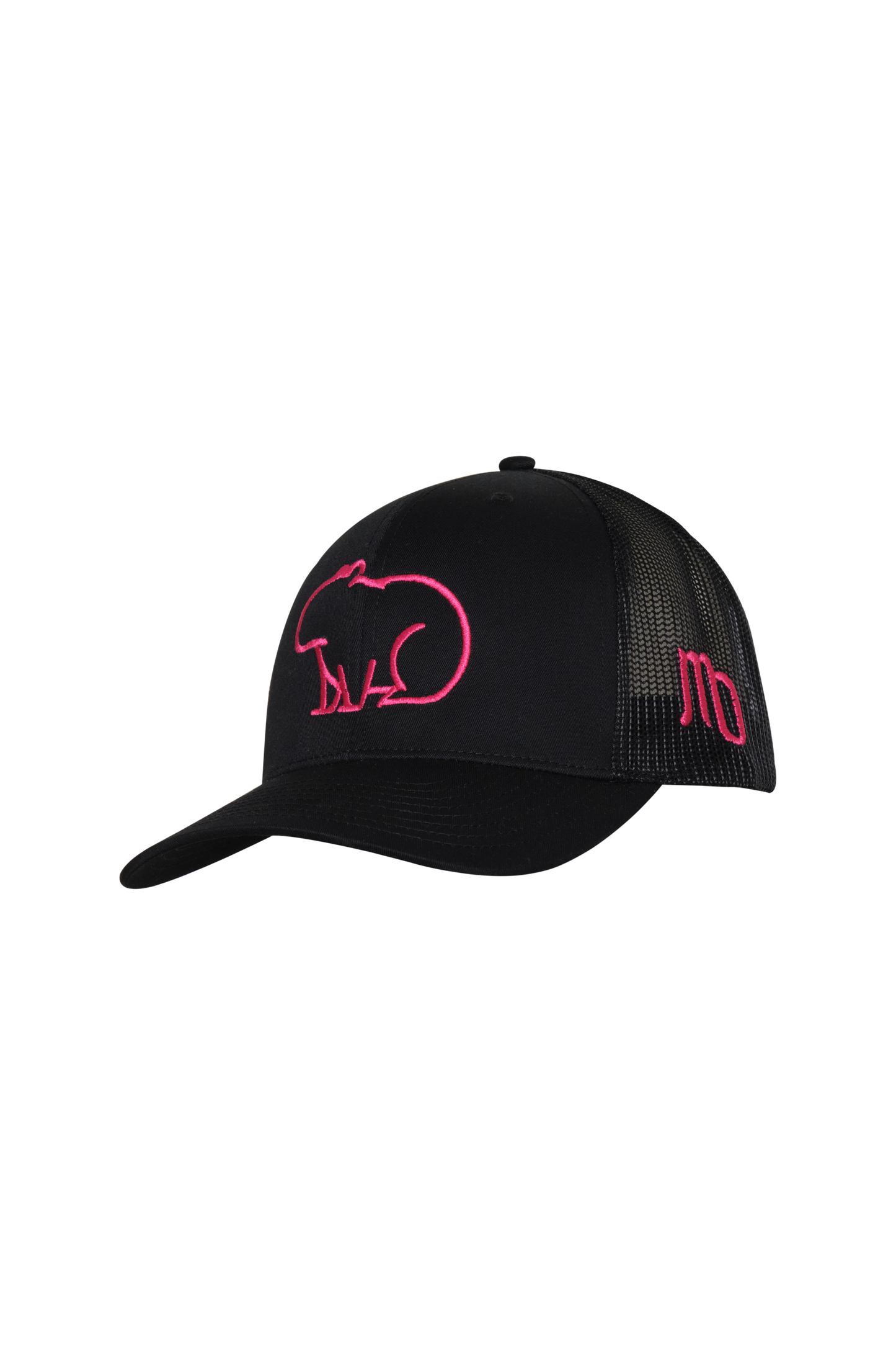 GORRA NEGRA CHIGÜIRO FUCSIA