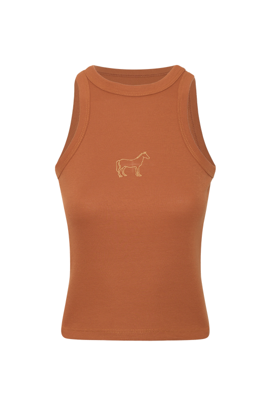 TANKTOP CHOCOLATE CABALLO